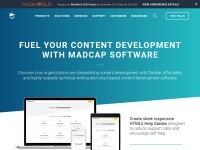 Desktop screenshot for madcapsoftware.com