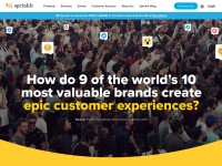 Desktop screenshot for sprinklr.com