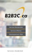 How b2b2c.ca looks like on a mobile device such as an iPhone.