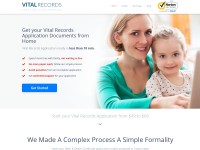 Desktop screenshot for vitalrecordsonline.com