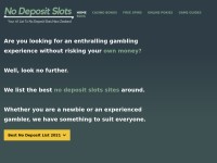 Desktop screenshot for nodepositslots.nz