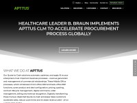 Desktop screenshot for apttus.com