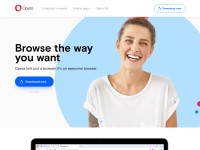 Desktop screenshot for opera.com