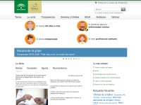 Desktop screenshot for juntadeandalucia.es