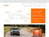 Desktop screenshot for sylvania-automotive.com