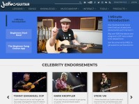 Desktop screenshot for justinguitar.com