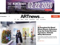 Desktop screenshot for artnews.com