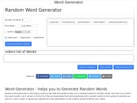 Desktop screenshot for wordgenerator.me