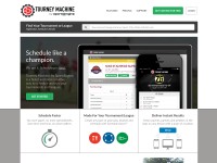 Desktop screenshot for tourneymachine.com