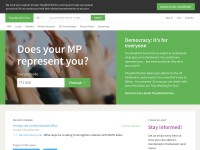 Desktop screenshot for theyworkforyou.com