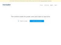 Desktop screenshot for inoreader.com