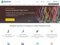 Desktop screenshot for genscript.com