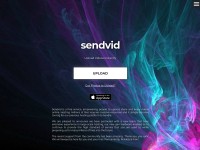 Desktop screenshot for sendvid.com