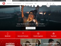Desktop screenshot for vodafone.de