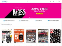 Desktop screenshot for zinio.com