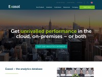 Desktop screenshot for exasol.com