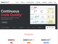 Desktop screenshot for sonarsource.com