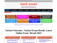 Desktop screenshot for sarkarioutcome.com