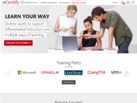 Desktop screenshot for ucertify.com