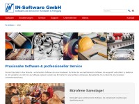 Desktop screenshot for in-software.com