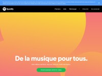 Desktop screenshot for spotify.com