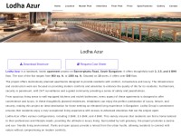 Desktop screenshot for lodhaazurbannerghattaroad.live