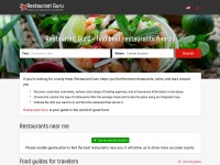 Desktop screenshot for restaurantguru.com