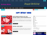 Desktop screenshot for birthdaywishe.com