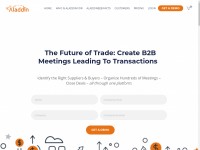 Desktop screenshot for aladdinb2b.com