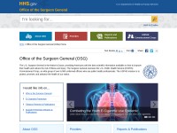 Desktop screenshot for surgeongeneral.gov