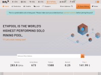 Desktop screenshot for ethpool.org