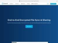 Desktop screenshot for tresorit.com