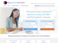 Desktop screenshot for realpatientratings.com