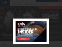 Desktop screenshot for usabaseball.com