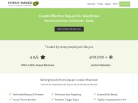 Desktop screenshot for wppopupmaker.com