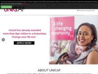 Desktop screenshot for unicaf.org