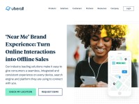 Desktop screenshot for uberall.com