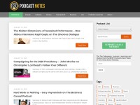 Desktop screenshot for podcastnotes.org