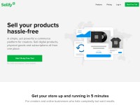 Desktop screenshot for sellfy.com