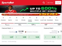 Desktop screenshot for sportybet.com