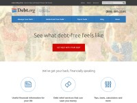 Desktop screenshot for debt.org