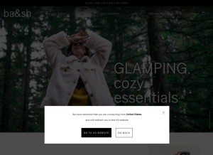 How ba-sh.com looks like on a tablet such as an iPad.
