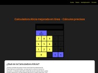 Desktop screenshot for calculadoraalicia.mx