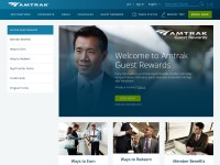 Desktop screenshot for amtrakguestrewards.com