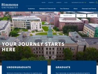 Desktop screenshot for simmons.edu