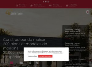 How babeau-seguin.fr looks like on a tablet such as an iPad.