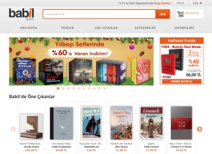 How babil.com looks like on a tablet such as an iPad.