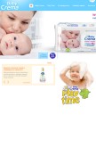 How babycrema.bg looks like on a mobile device such as an iPhone.
