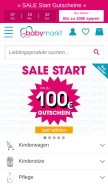 How babymarkt.com looks like on a mobile device such as an iPhone.