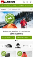 How backcountry.com looks like on a mobile device such as an iPhone.